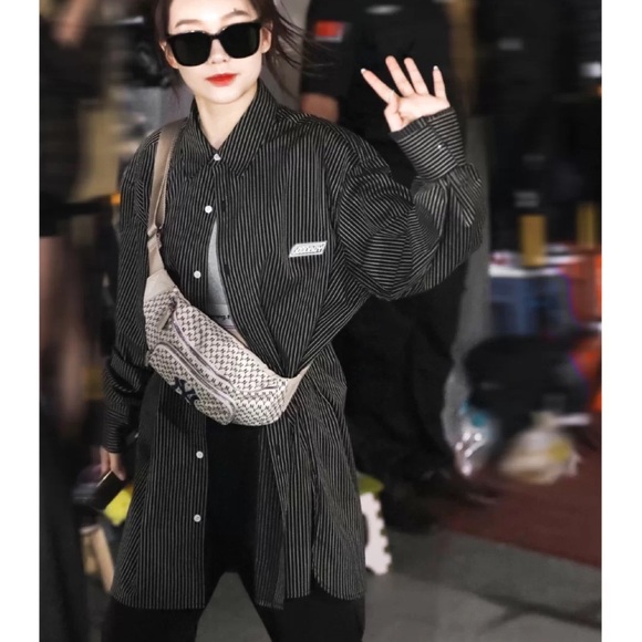 Xoxogoodboy black stripe cotton poplin shirt - Picture 2 of 2